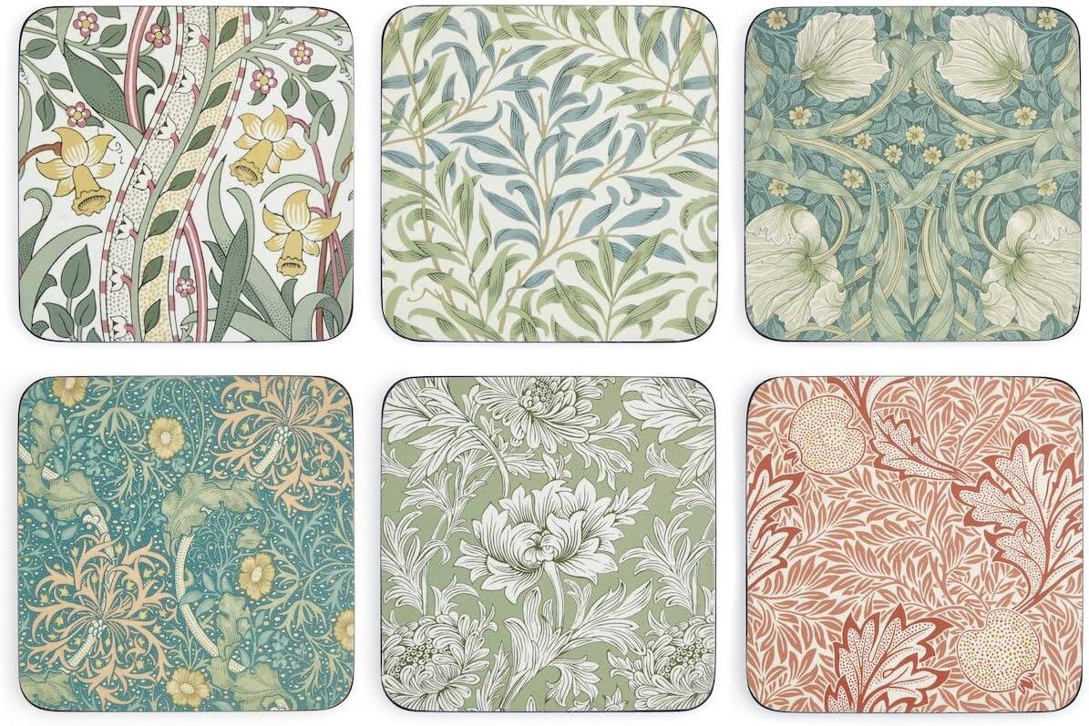 Spode Morris & Co Mixed Coasters Set of 6
