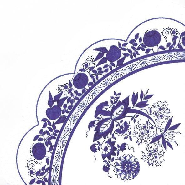 IHR Zwiebelmuster Blue Onion Rondo Round Napkins