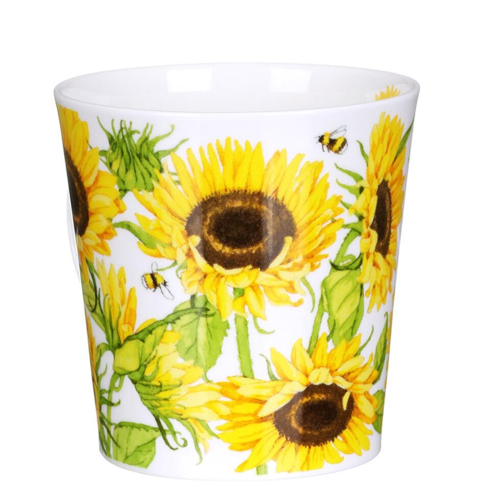 Dunoon Cairngorm Shape Mug - Beautiful Blooms - Sunflower - Boxed