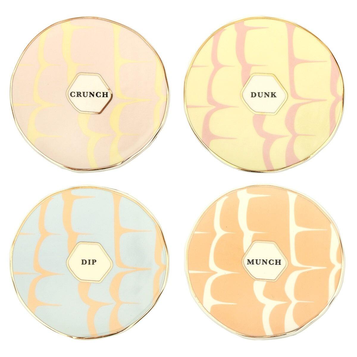Yvonne Ellen Coasters Party Ring Iced Ring Set of 4