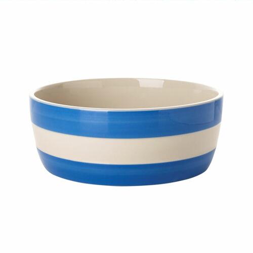 Cornishware - Cornish Blue - Dog Bowl with 2 Stripes