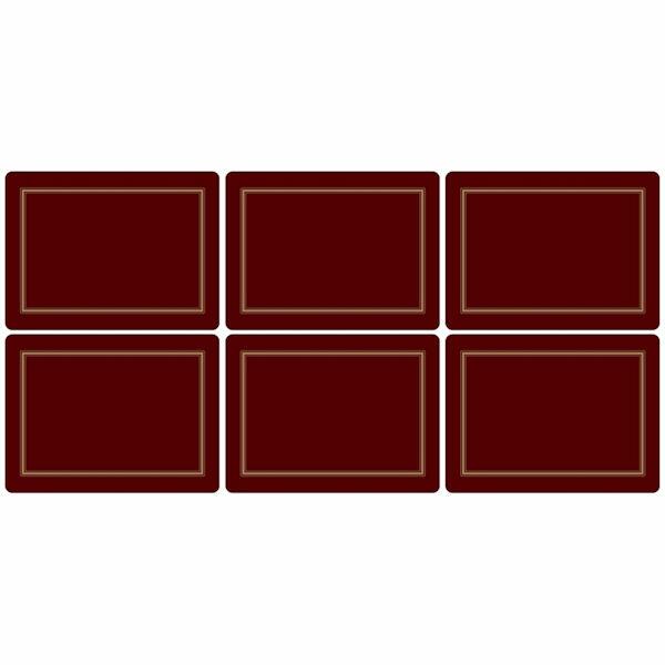 Pimpernel Classic Burgundy Placemats Set of 6