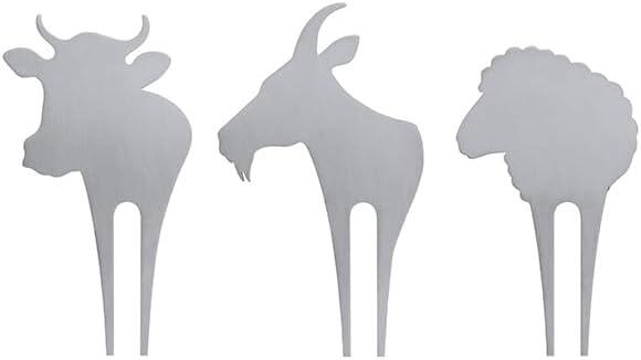 Swissmar Cheese Picks Set of 3 Cow Goat Sheep