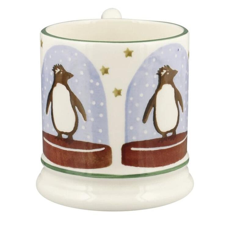 Emma Bridgewater Penguin Snow Globe Half Pint Mug