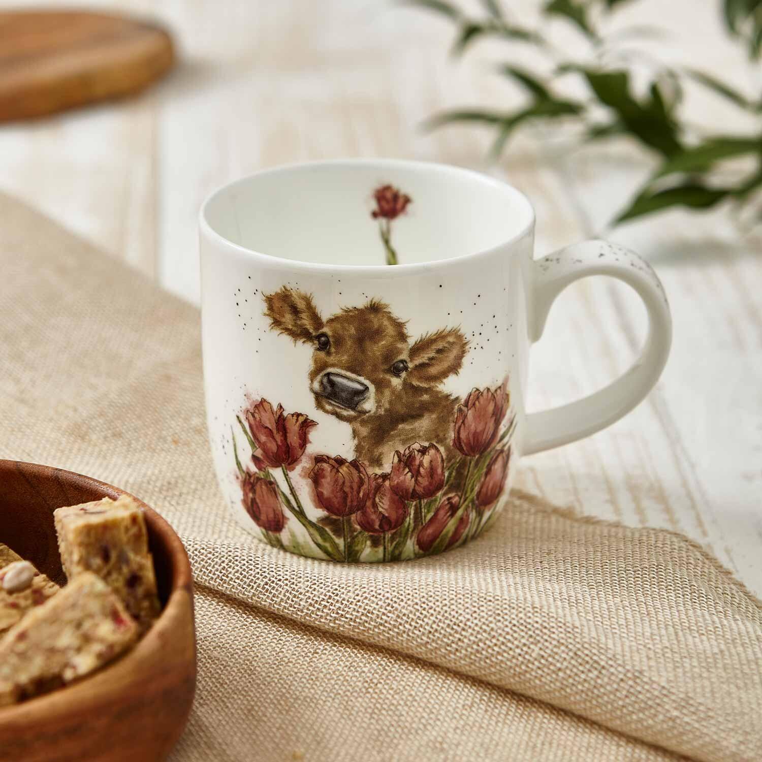Royal Worcester Wrendale Designs - Large Mug - Bessie Cow 0.4L