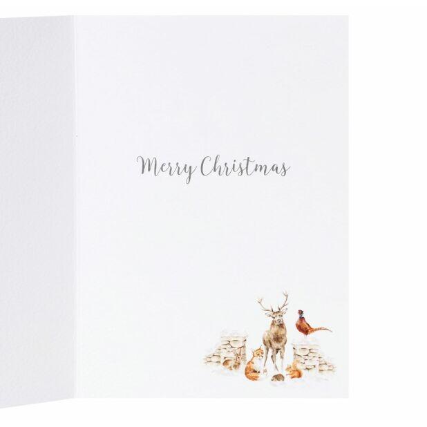 Wrendale Designs - Advent Calendar Card - ‘Home for Christmas’ Countryside Animals