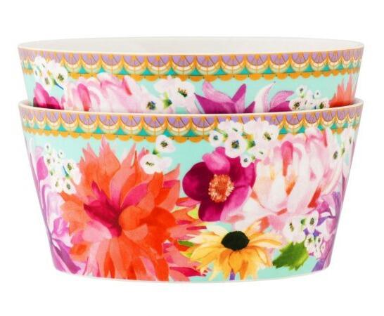 Maxwell & Williams Teas & C's Dahlia Daze Bowl 12cm Set of 2 Sky