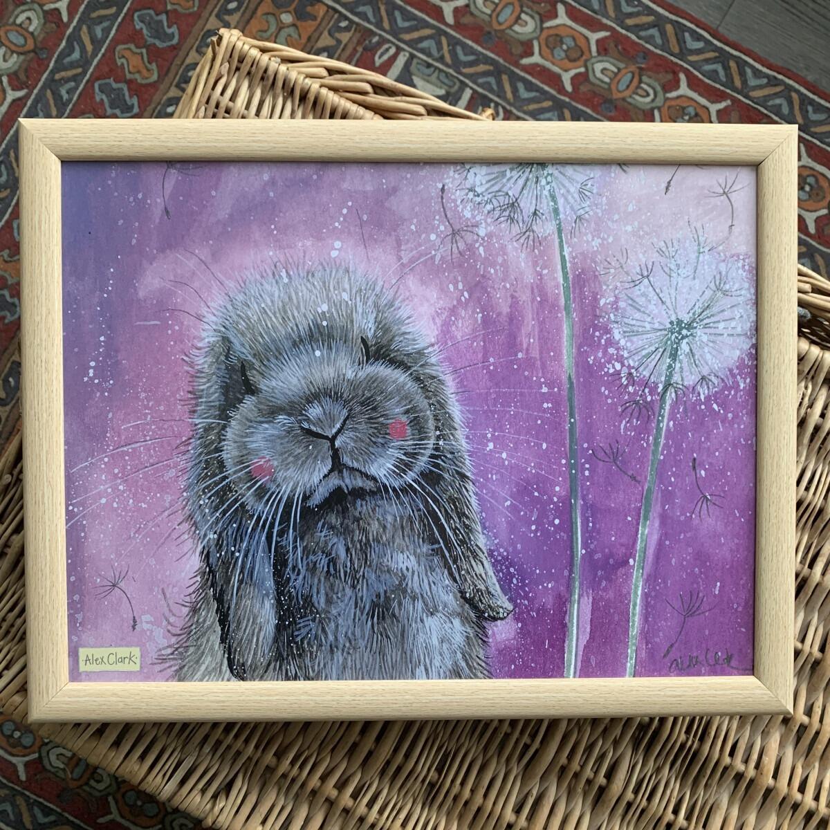 Alex Clark Lap Tray - Misty Rabbit
