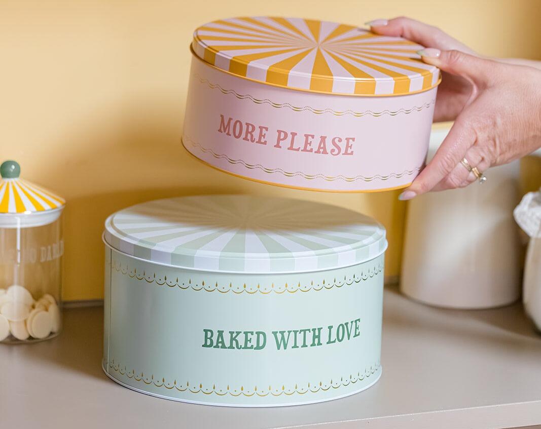 Yvonne Ellen Cake Tins Slogan Set of 2