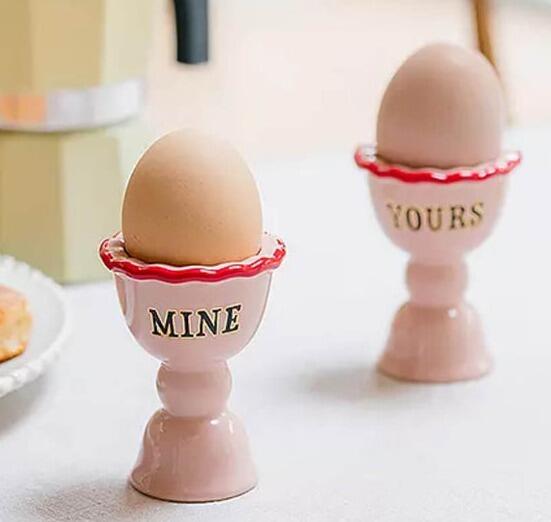 Yvonne Ellen Fluted Egg Cup Set of 2 Yours & Mine