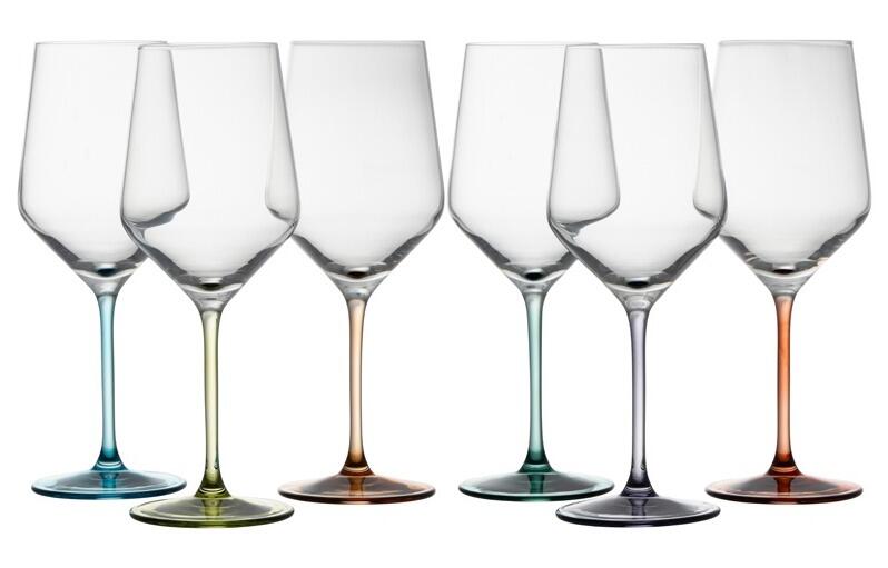 Galway Crystal Chroma Wine Party Pack Set of 6