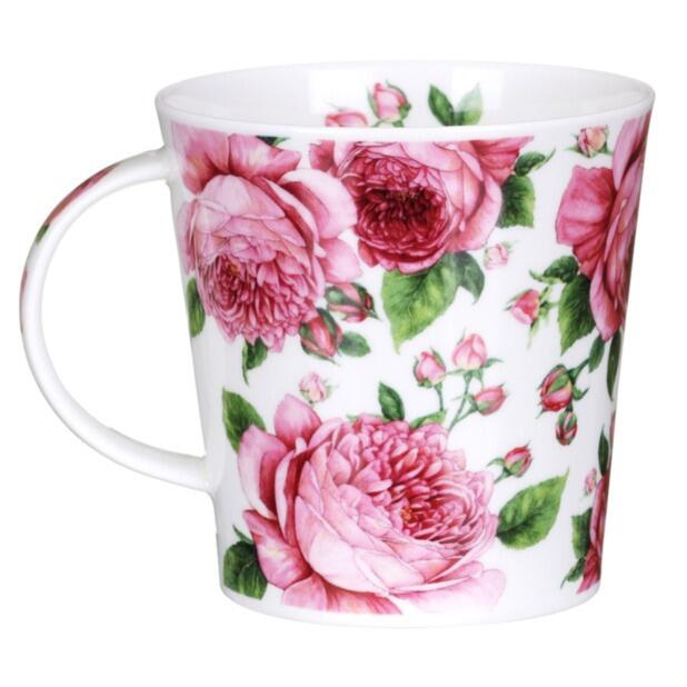 Dunoon Cairngorm Shape Mug - Beautiful Blooms - Old Rose - Boxed