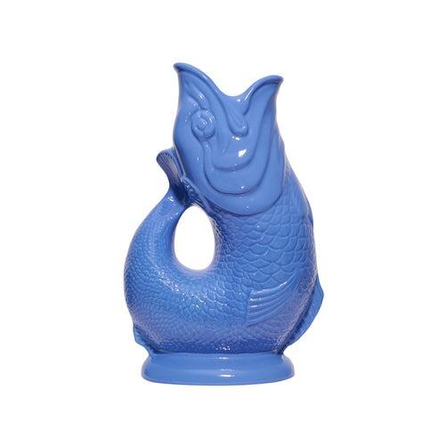 The Original Gluggle Jug Extra Large Sea Blue 1.2L 27cm tall