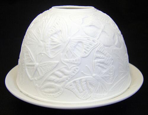 Light Glow Butterfly Tealight Candle Holder UNLIT EXAMPLE