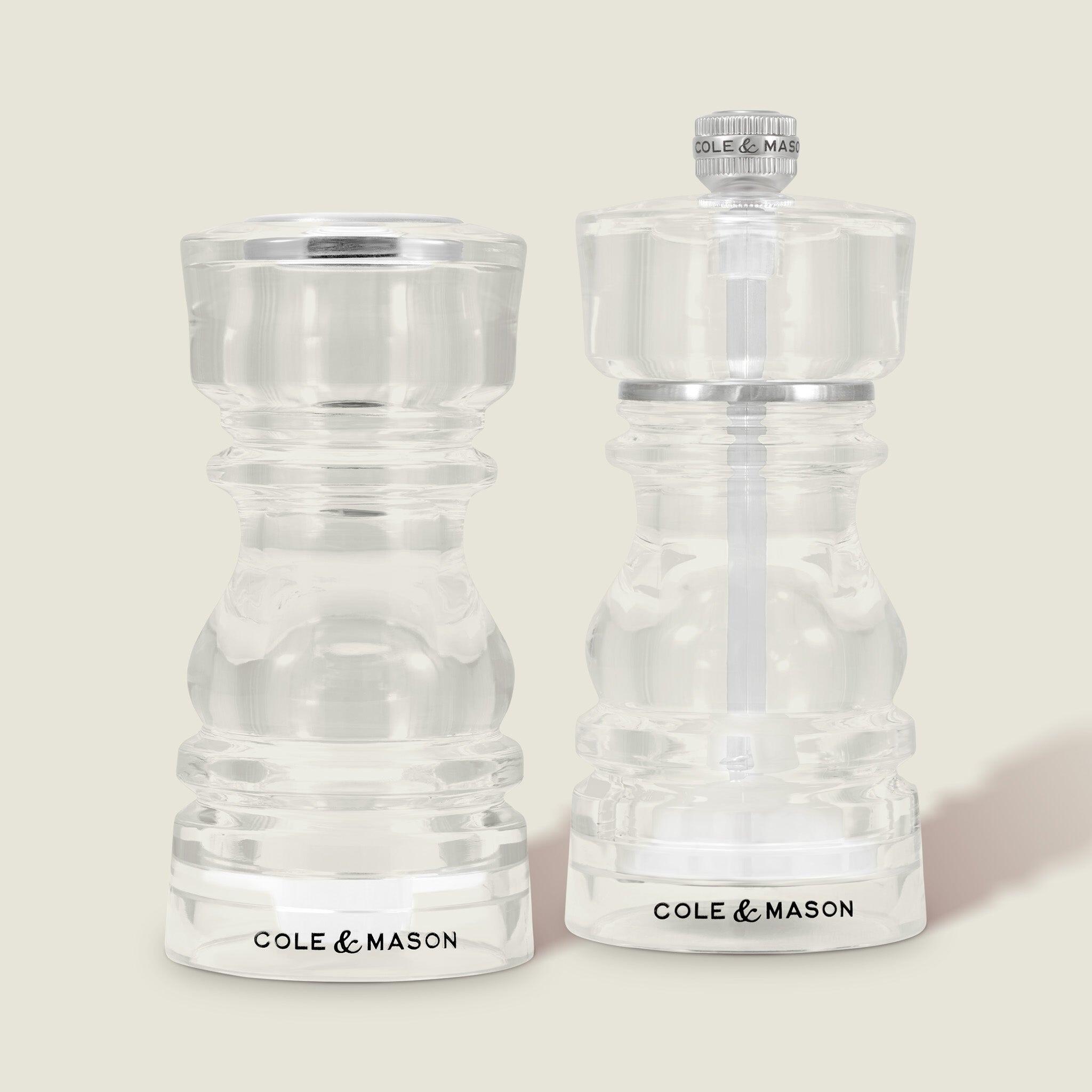 Cole & Mason - London Acrylic Salt Shaker & Pepper Mill Set 130mm
