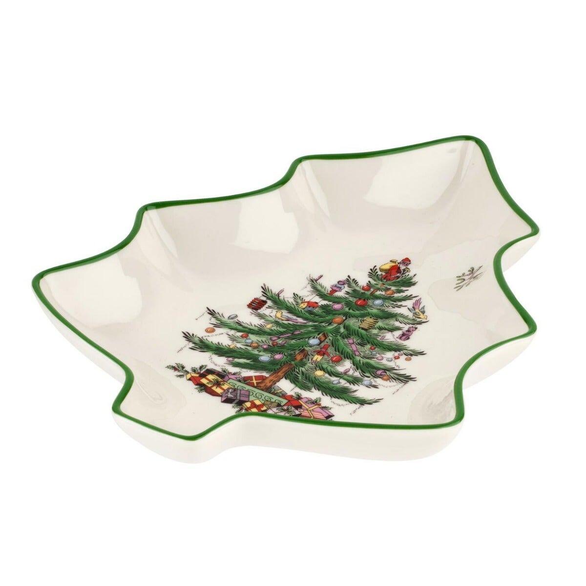 Spode Christmas Tree - Christmas Tree Shaped Dish 23cm 9inch