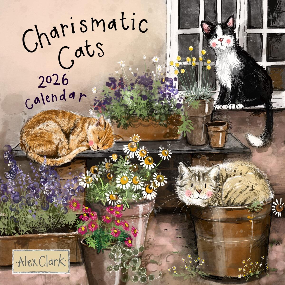 Alex Clark 2026 Charismatic Cats Calendar