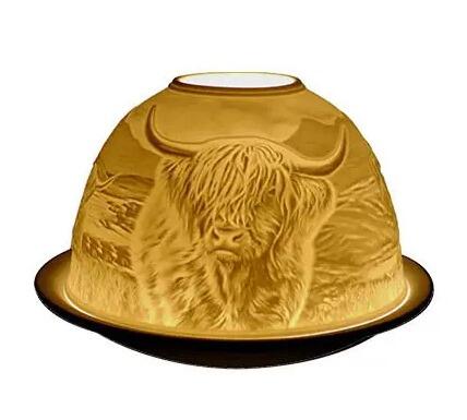 Light Glow Highland Cow Tealight Candle Holder