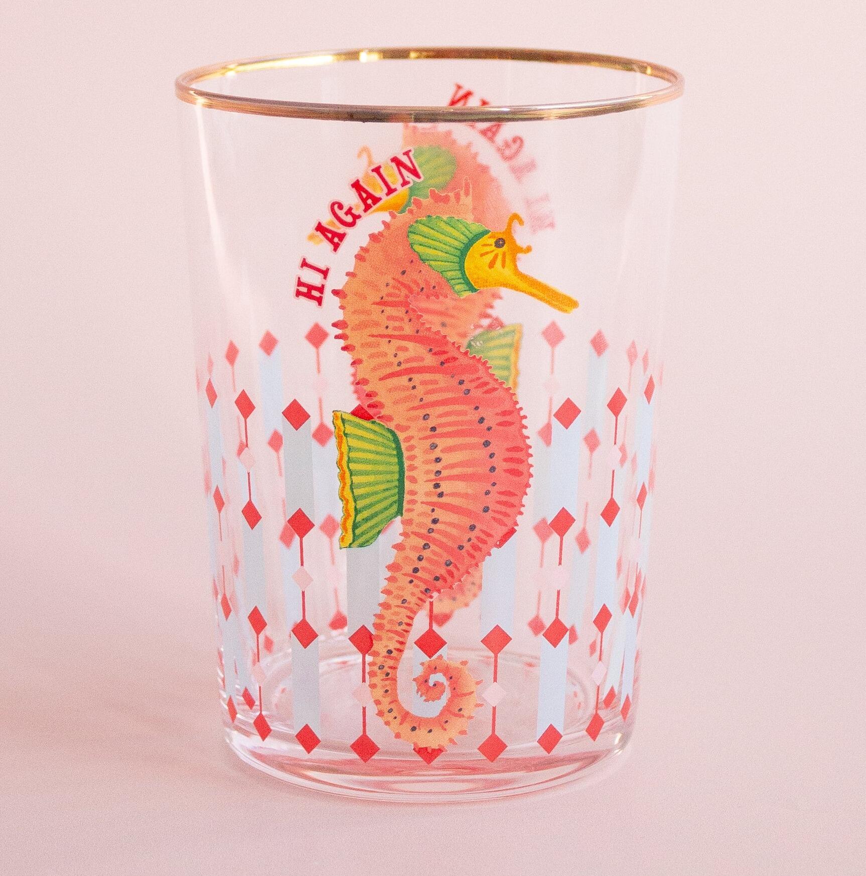 Yvonne Ellen HiBall Glass 55cl - Seahorse