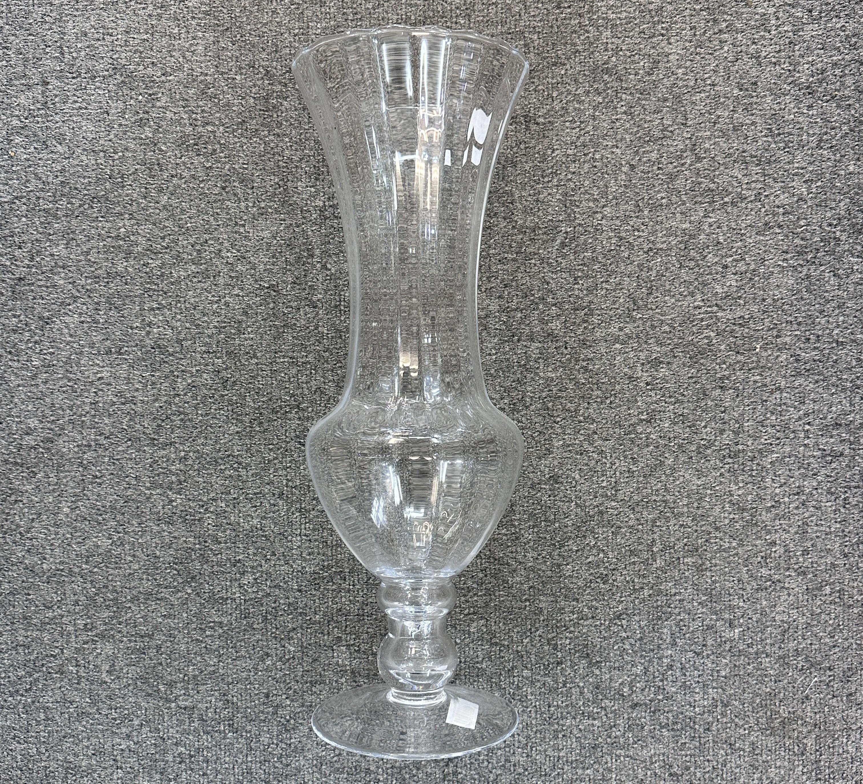Large Footed Flute Vase 45cm