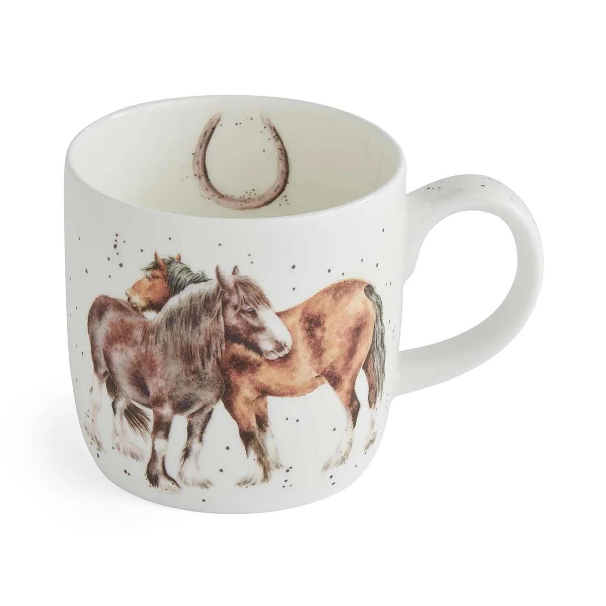 Royal Worcester Wrendale Designs - Mug 0.31L - Side by Side Horses