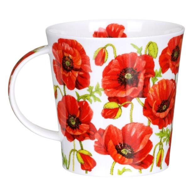 Dunoon Cairngorm Shape Mug - Beautiful Blooms - Poppies - Boxed