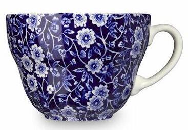 Burleigh Blue Calico Breakfast Cup