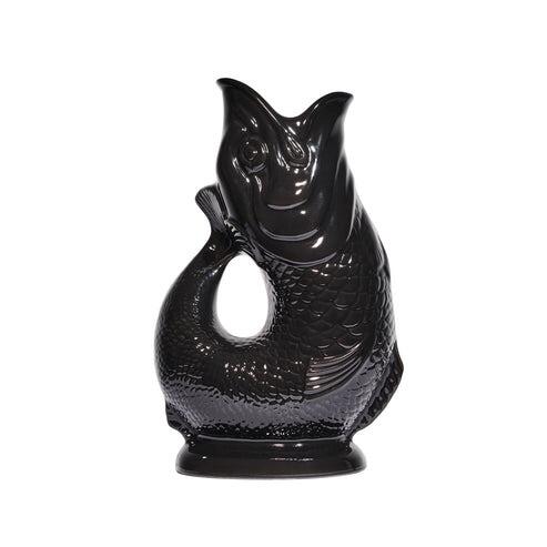 The Original Gluggle Jug Extra Large Black 1.2L 27cm tall