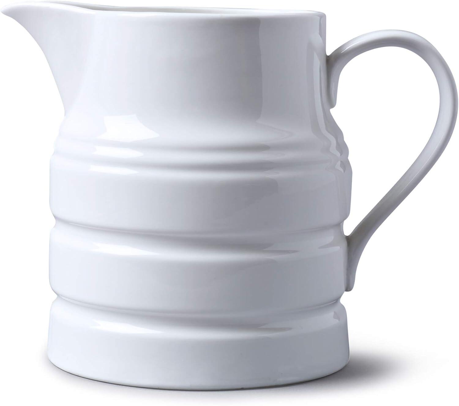 W M Bartleet & Sons Churn Jug 2.5 Pint White