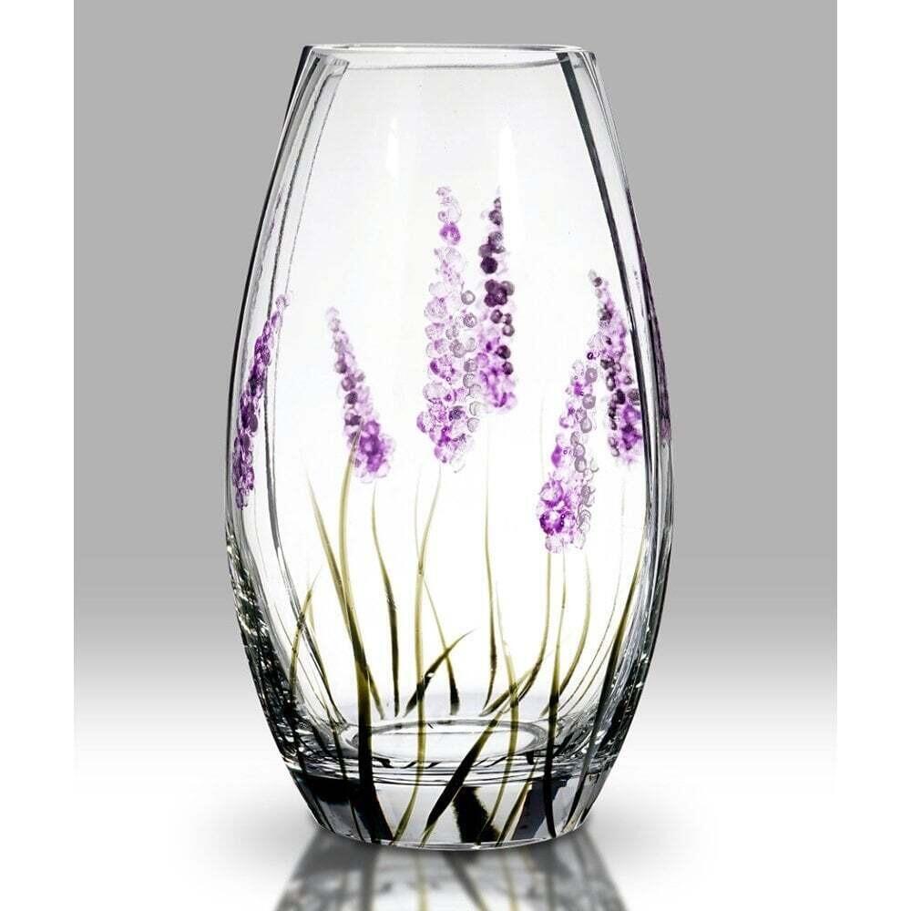 Nobile Glass Lavender Round Vase 20cm 1872-18
