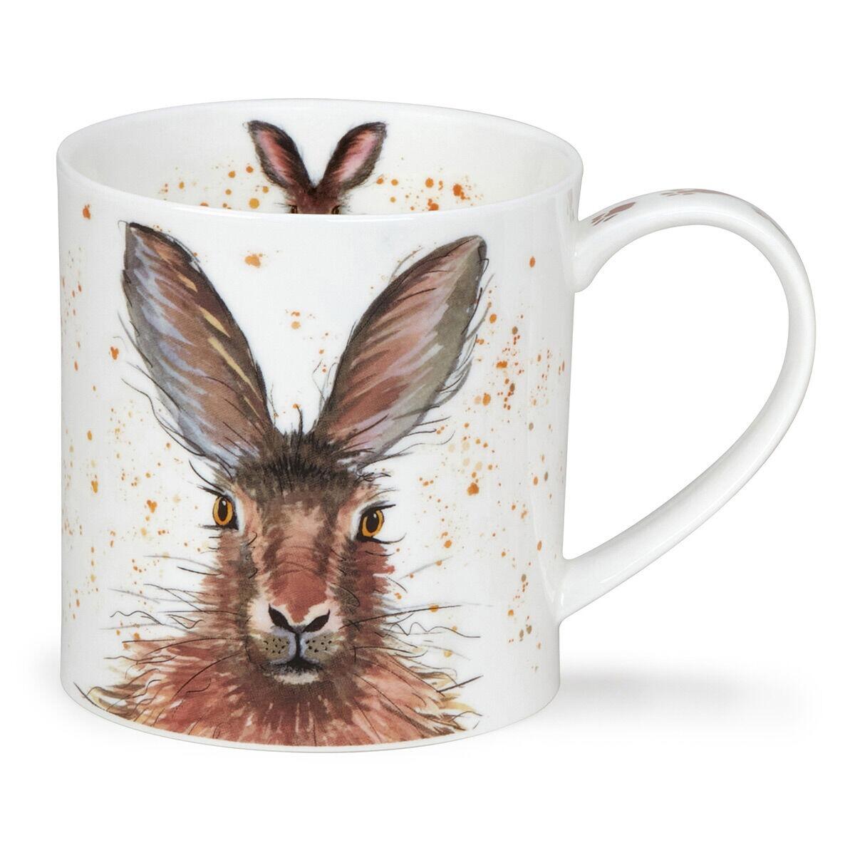 Dunoon Orkney Shape Mug - Happy Hare - Boxed