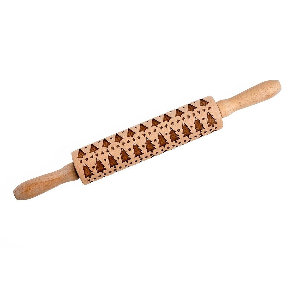 Eddingtons Christmas Tree Etched Rolling Pin 38cm x 5cm