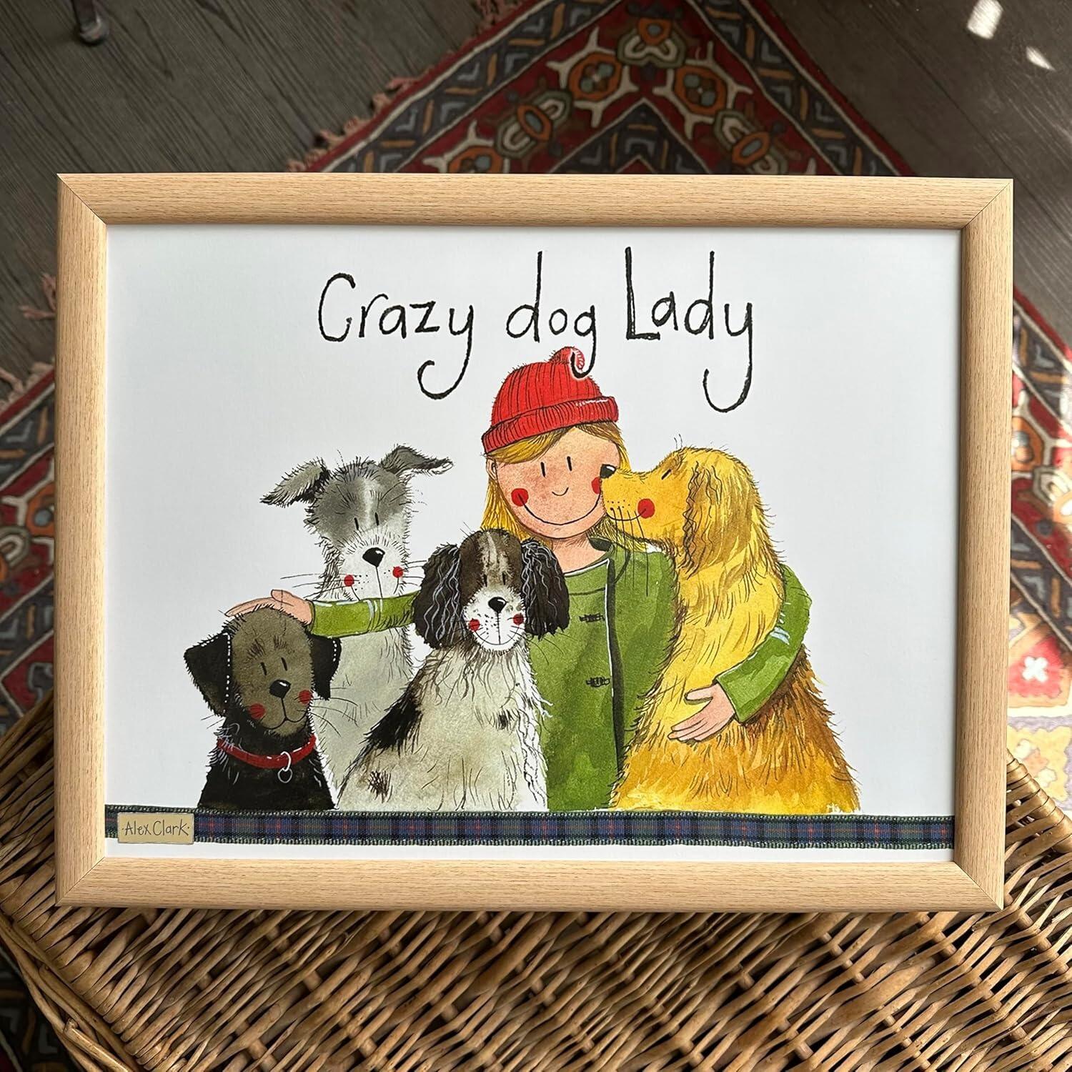 Alex Clark Lap Tray - Crazy Dog Lady