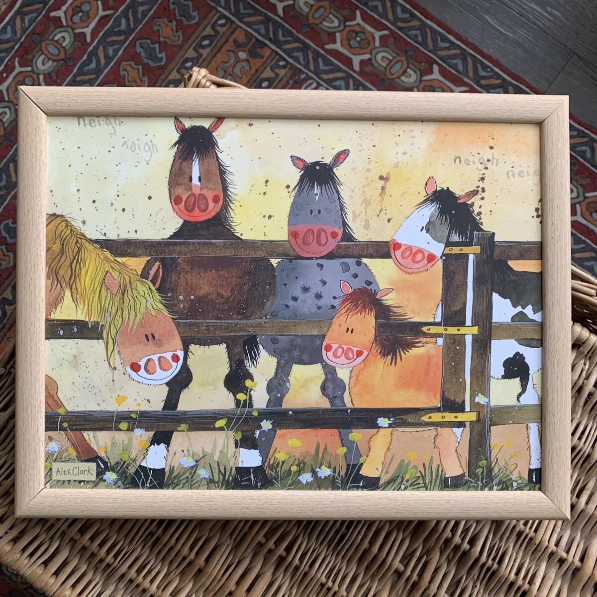 Alex Clark Lap Tray - Ponies
