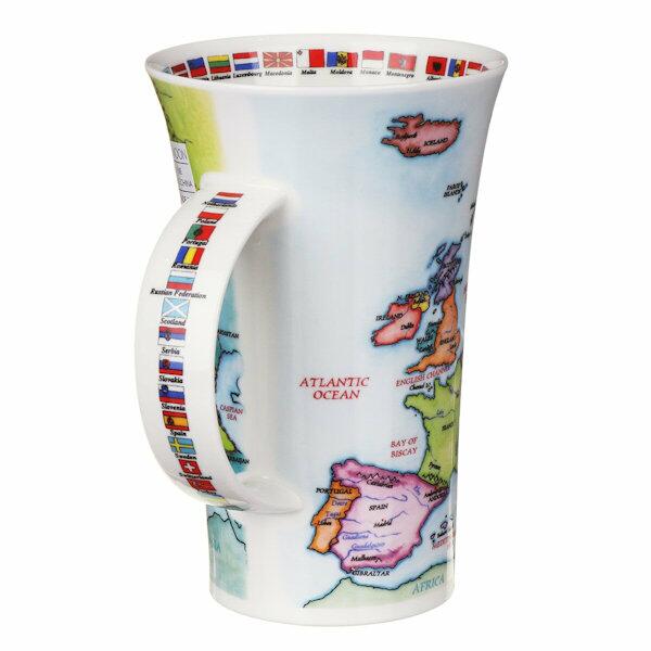 Dunoon Glencoe Shape Mug - Map of Europe - Boxed