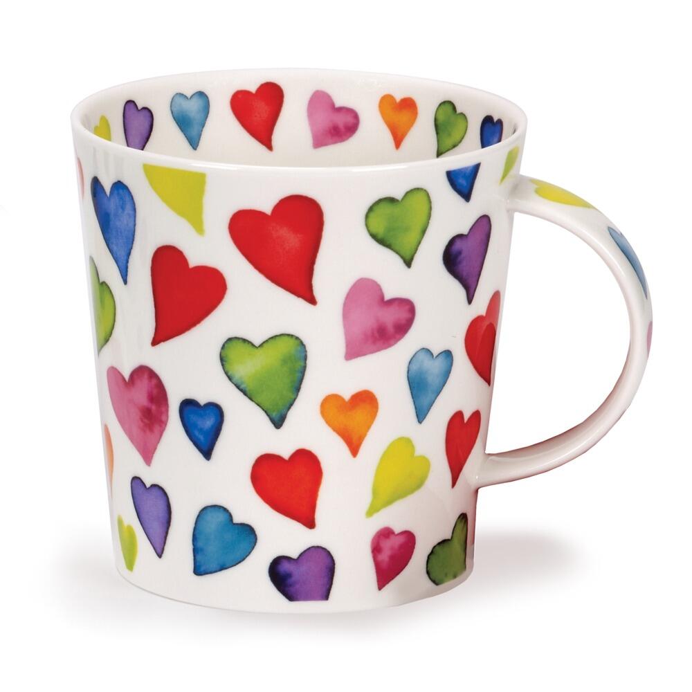 Dunoon Cairngorm Shape Mug - Warm Hearts - Boxed