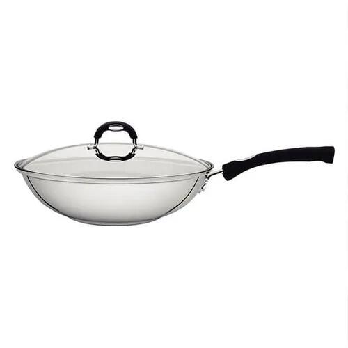 Tramontina Astro 28cm Stainless Steel Wok With Lid