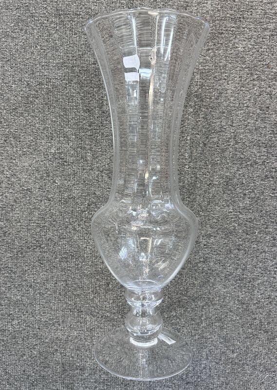 Large Footed Flute Vase 45cm
