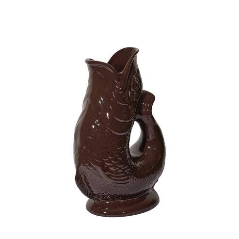 The Original Gluggle Jug Extra Large Cocoa Bean 1.2L 27cm tall
