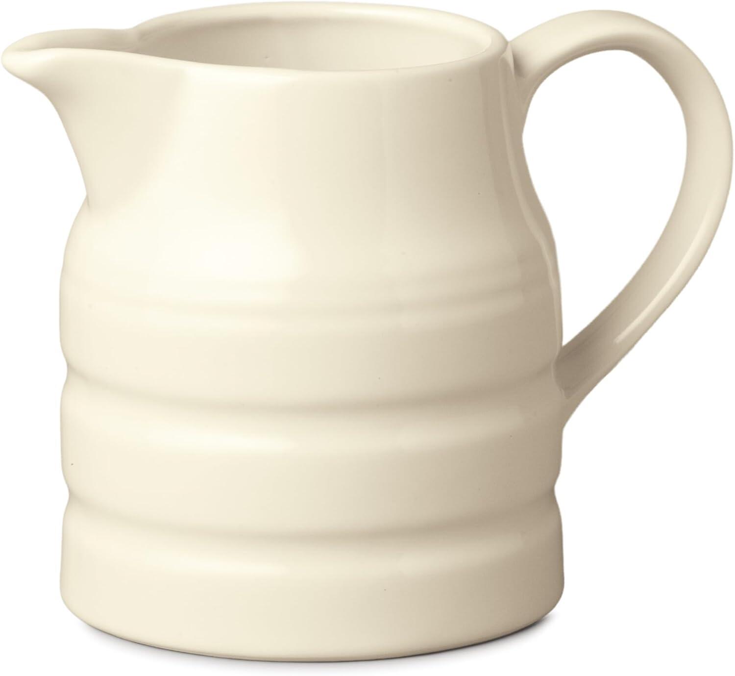 W M Bartleet & Sons Churn Jug 1 Pint Pastel Cream