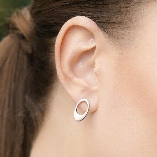 Newbridge Silver Plated Dew Drop Oval Earrings