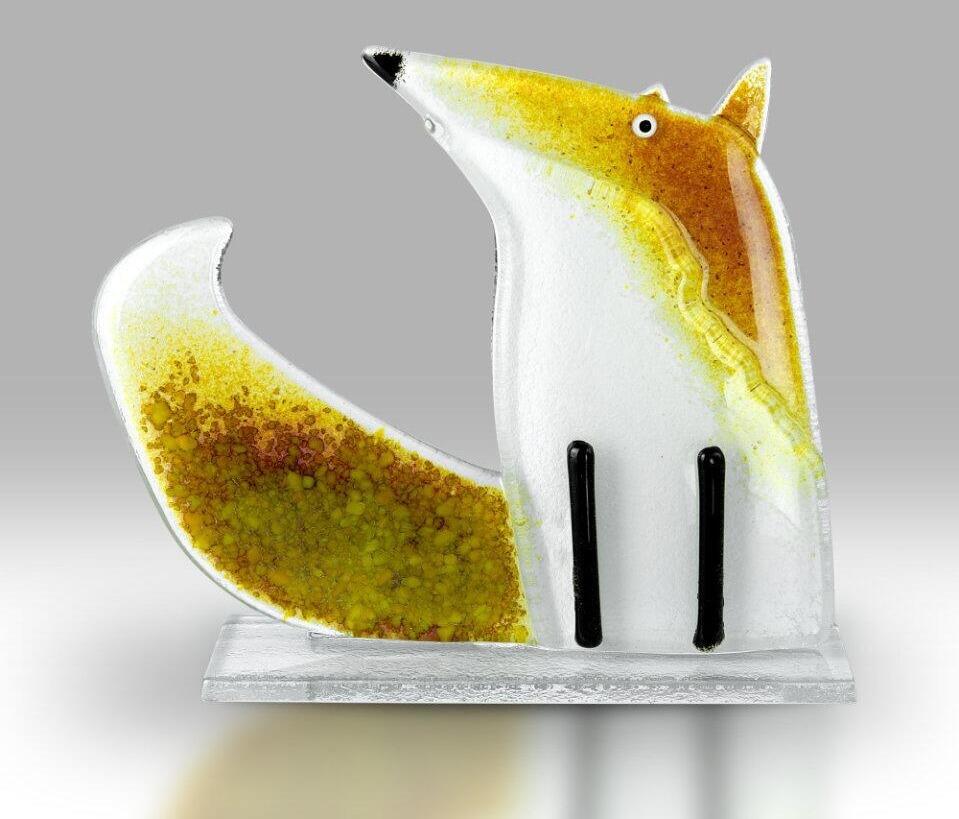 Nobile Fused Glass Artwork Fox