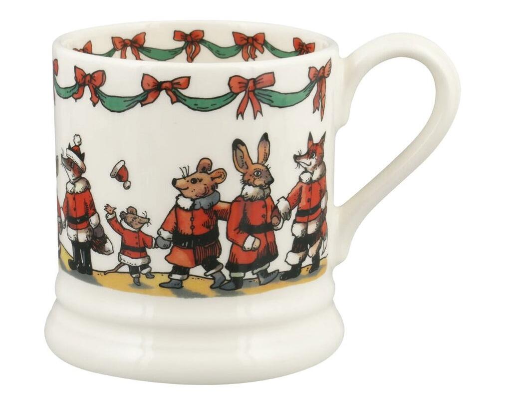 Emma Bridgewater Woodland Santa Half Pint Mug