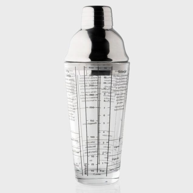 Taylors Eye Witness Taproom Recipe Glass Cocktail Shaker Stainless Steel 400ml