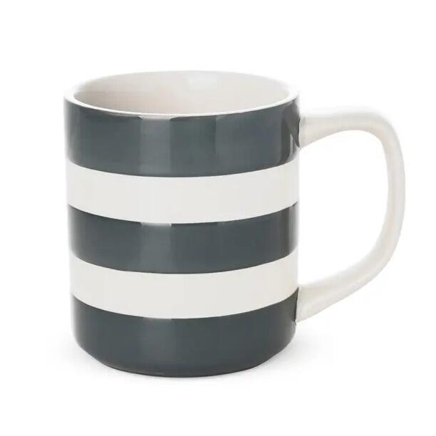 Cornishware - Cornish Colours - Tin Grey Mug 10oz / 28cl