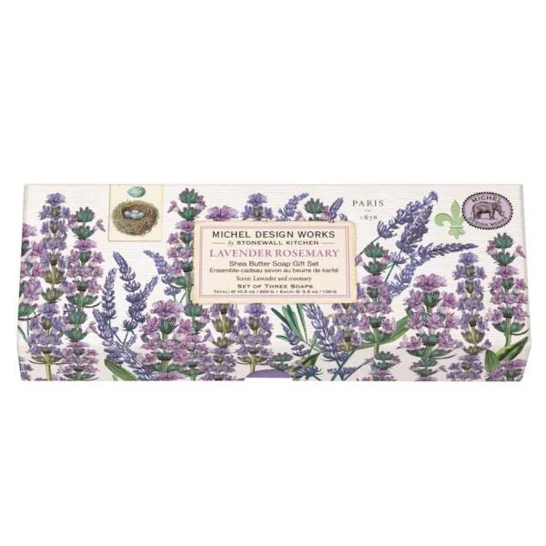 Michel Design Works - 3 Soap Gift Set Lavender Rosemary