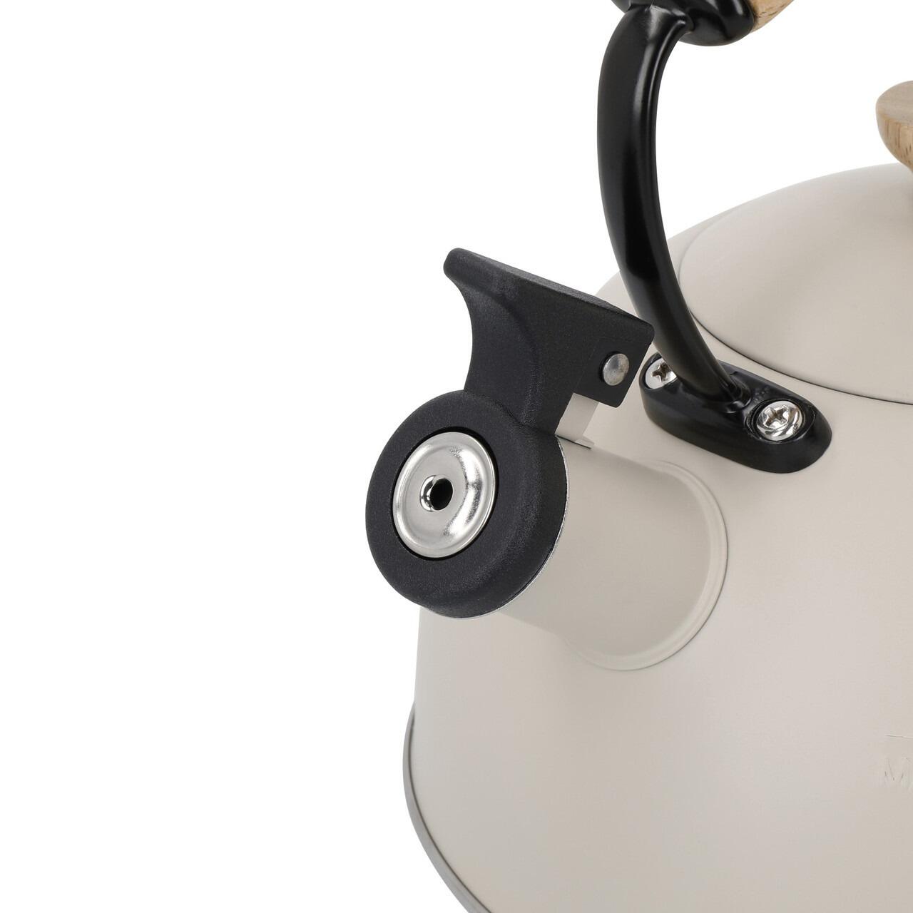 La Cafetiere Steel Whistling Kettle 1.6L Latte