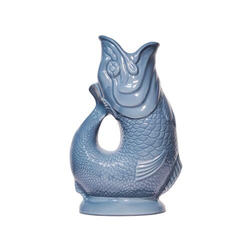 The Original Gluggle Jug Extra Large Denim 1.2L 27cm tall