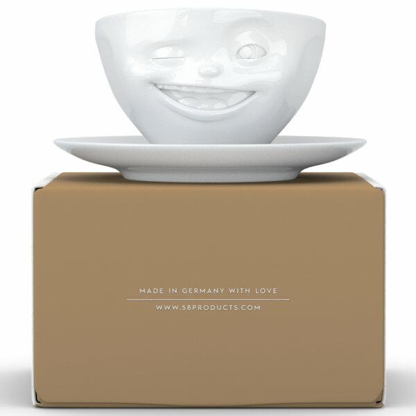 FiftyEight Products Coffee Cup 200ml White - Winking