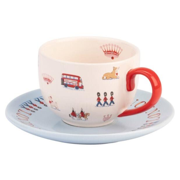 Cath Kidston London Town Teacup & Saucer